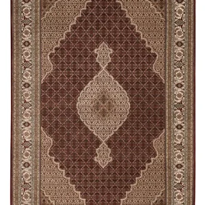 Orientalsk teppe - Tabriz - 300 x 197 cm - mørk beige
