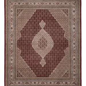 Orientalsk teppe - Tabriz - 303 x 253 cm - mørk beige