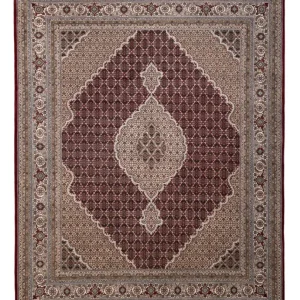 Orientalsk teppe - Tabriz - 306 x 248 cm - mørk beige