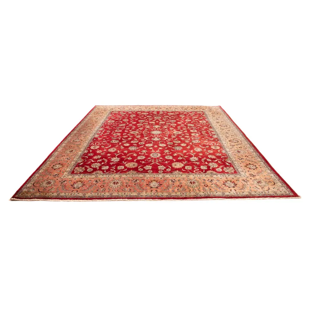 Orientalsk teppe - Tabriz - 363 x 280 cm - mørk rød