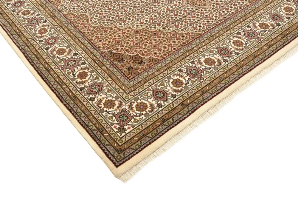 Orientalsk teppe - Tabriz square - 203 x 201 cm - mørk beige