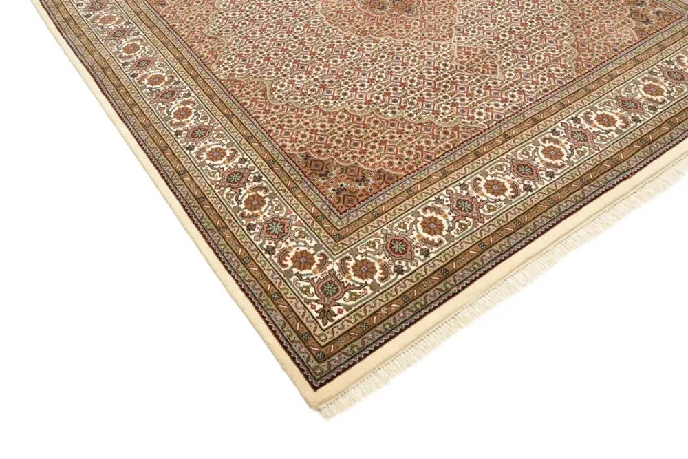 Orientalsk teppe - Tabriz square - 203 x 201 cm - mørk beige