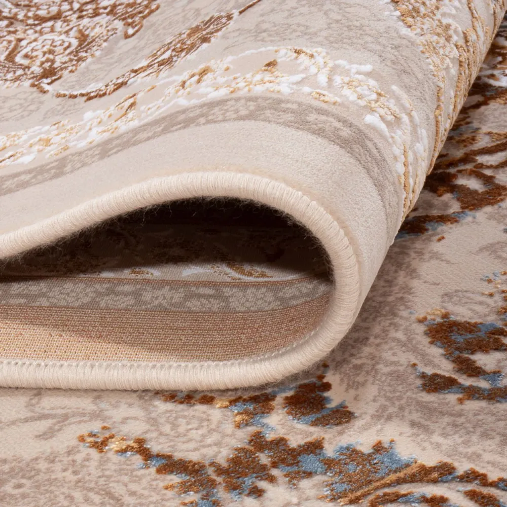 Orientalsk vevd teppe - 350 x 250 cm - beige