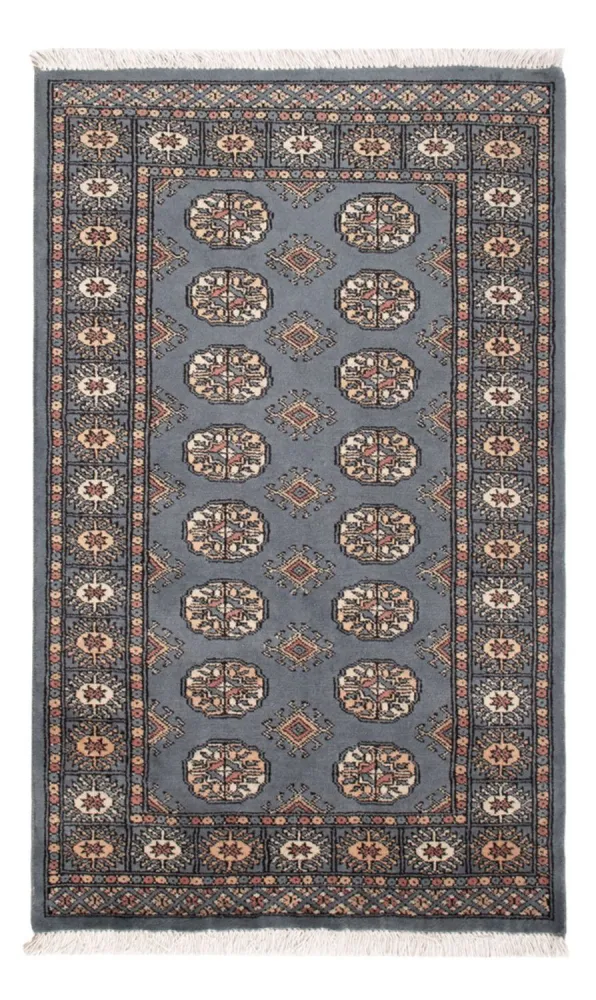 Pakistan teppe - 152 x 93 cm - lyseblå