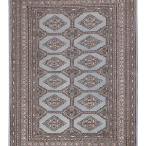 Pakistan teppe - 181 x 124 cm - lyseblå