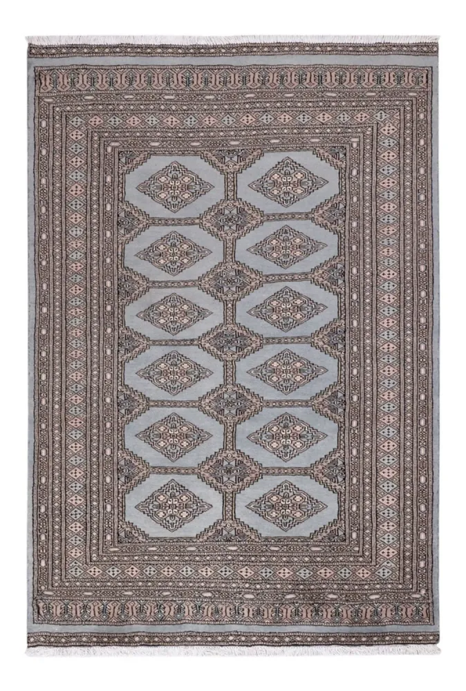 Pakistan teppe - 181 x 124 cm - lyseblå