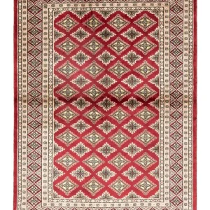 Pakistan teppe - 181 x 126 cm - rød