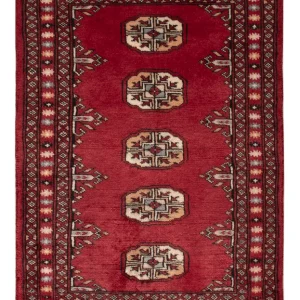 Pakistan teppe - 90 x 60 cm - rød
