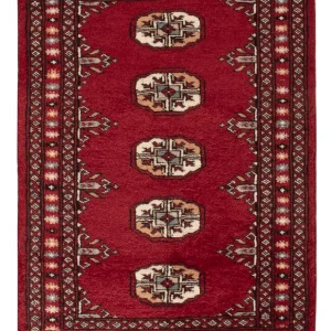 Pakistan teppe - 90 x 60 cm - rød