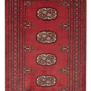 Pakistan teppe - 95 x 62 cm - rød