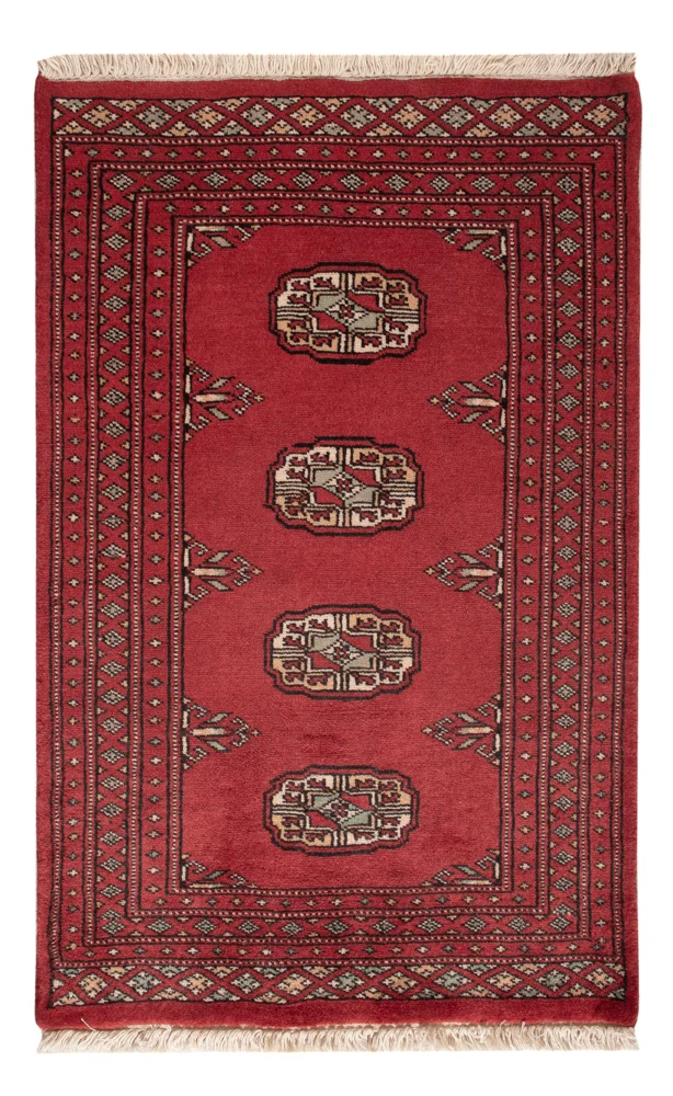 Pakistan teppe - 95 x 62 cm - rød