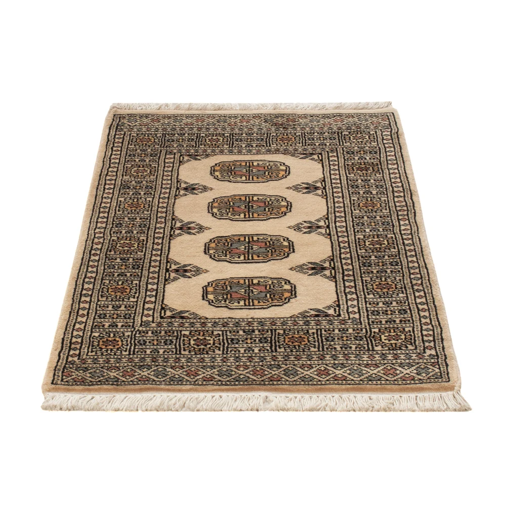 Pakistan teppe - 94 x 62 cm - krem