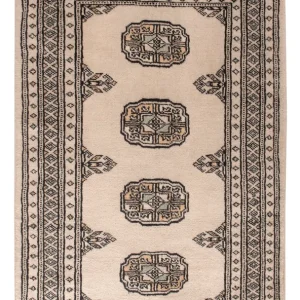 Pakistan teppe - 98 x 63 cm - krem