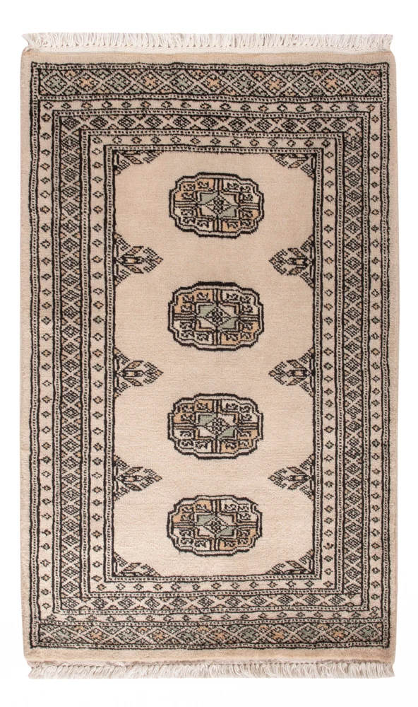 Pakistan teppe - 98 x 63 cm - krem