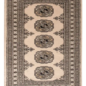 Pakistan teppe - 90 x 61 cm - krem