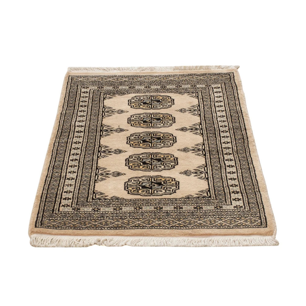 Pakistan teppe - 90 x 61 cm - krem