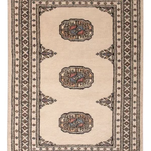 Pakistan teppe - 92 x 63 cm - krem