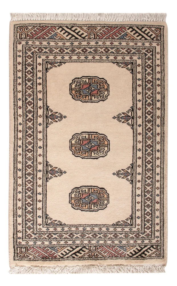 Pakistan teppe - 92 x 63 cm - krem