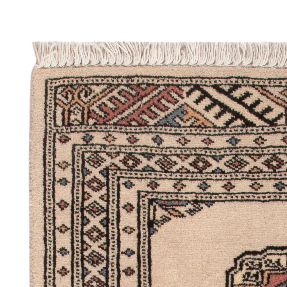 Pakistan teppe - 92 x 63 cm - krem