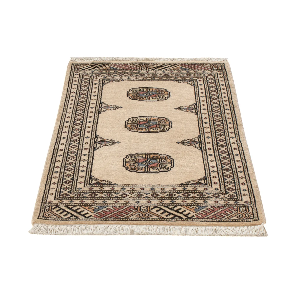 Pakistan teppe - 92 x 63 cm - krem