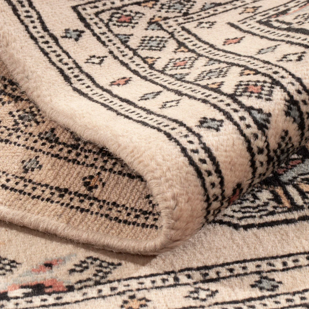Pakistan teppe - 90 x 60 cm - krem