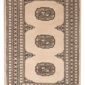 Pakistan teppe - 93 x 60 cm - krem