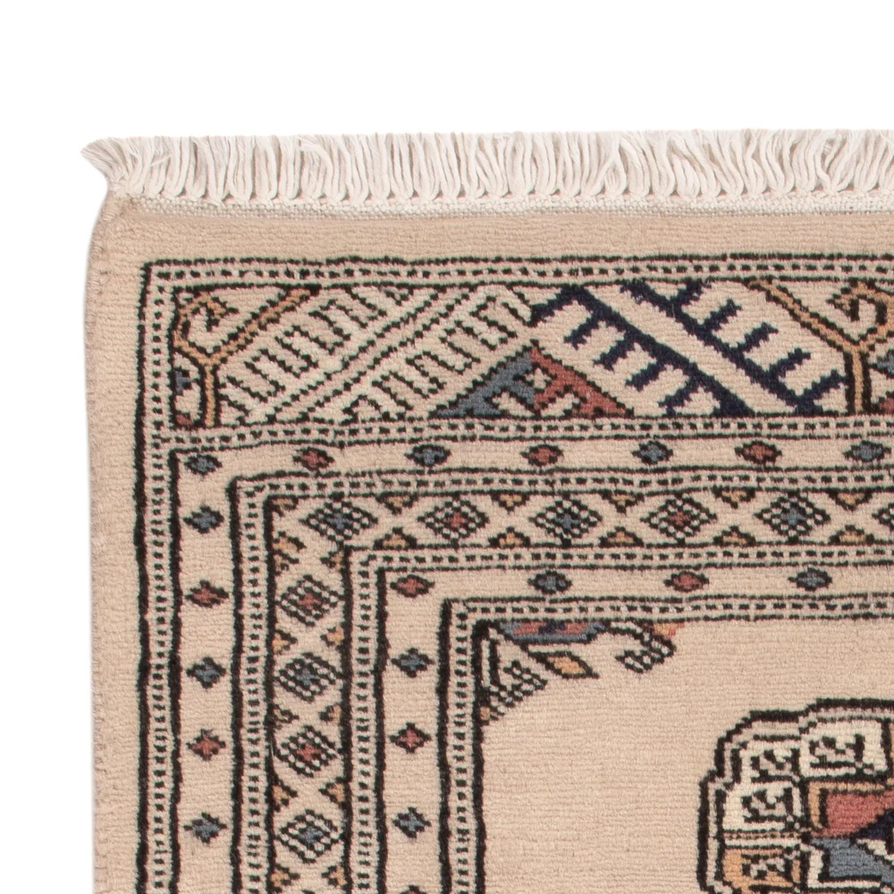 Pakistan teppe - 93 x 63 cm - krem