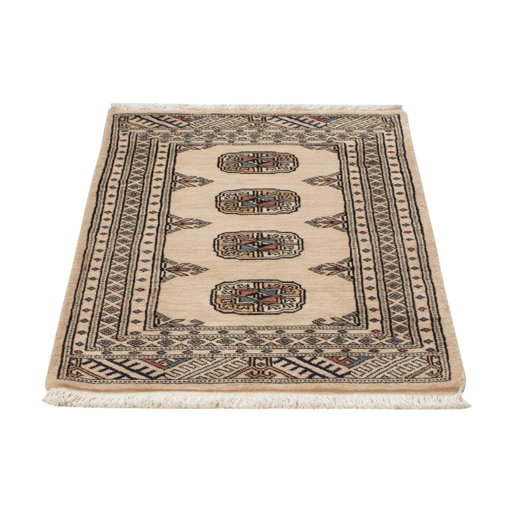 Pakistan teppe - 93 x 63 cm - krem