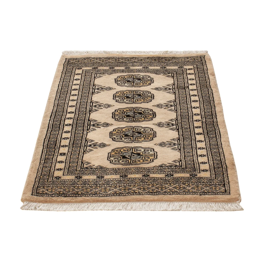 Pakistan teppe - 95 x 63 cm - krem
