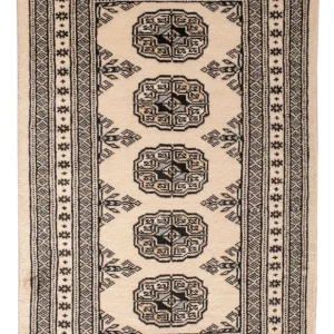 Pakistan teppe - 95 x 61 cm - krem