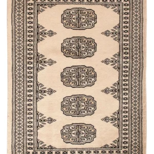 Pakistan teppe - 92 x 61 cm - krem