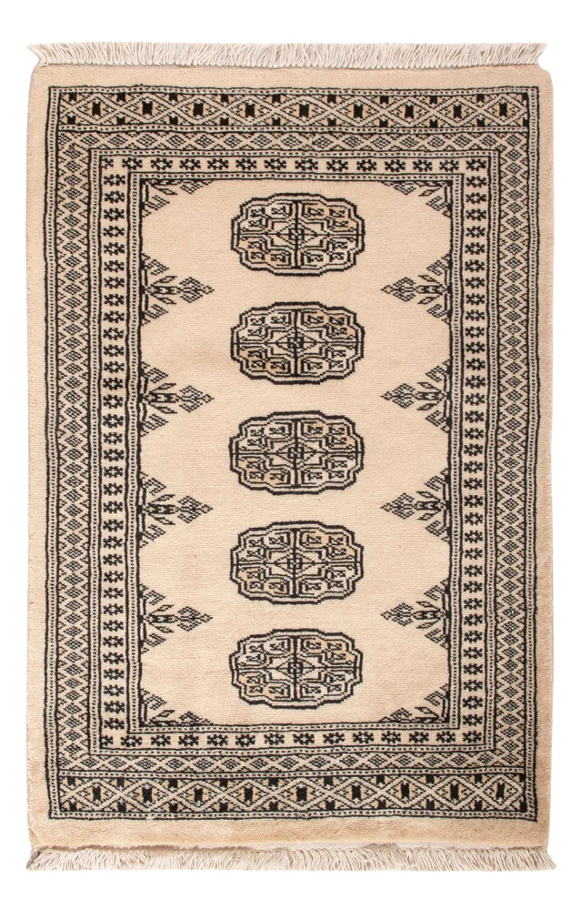 Pakistan teppe - 92 x 61 cm - krem