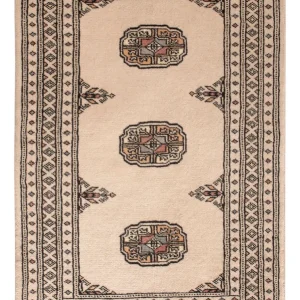 Pakistan teppe - 96 x 60 cm - krem