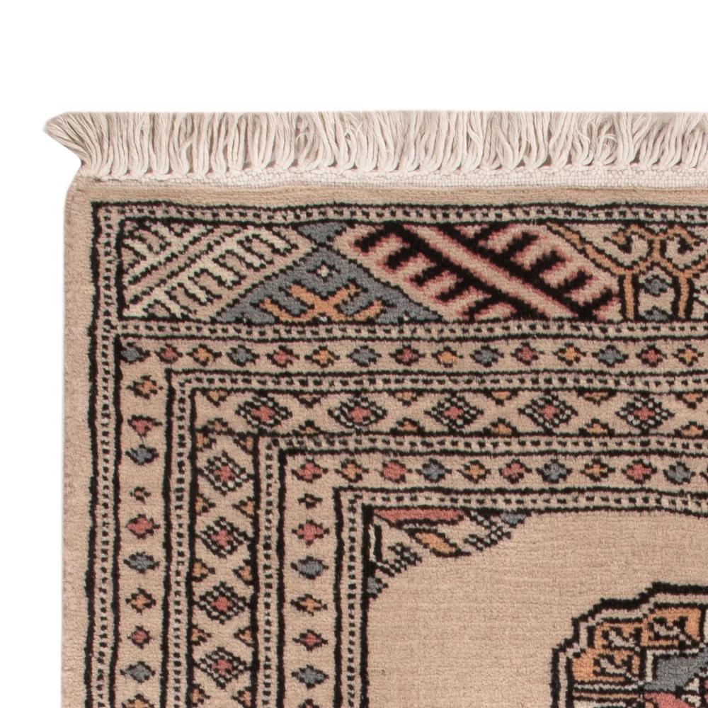 Pakistan teppe - 95 x 62 cm - krem