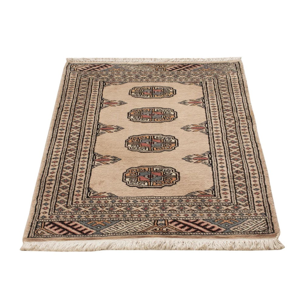Pakistan teppe - 95 x 62 cm - krem