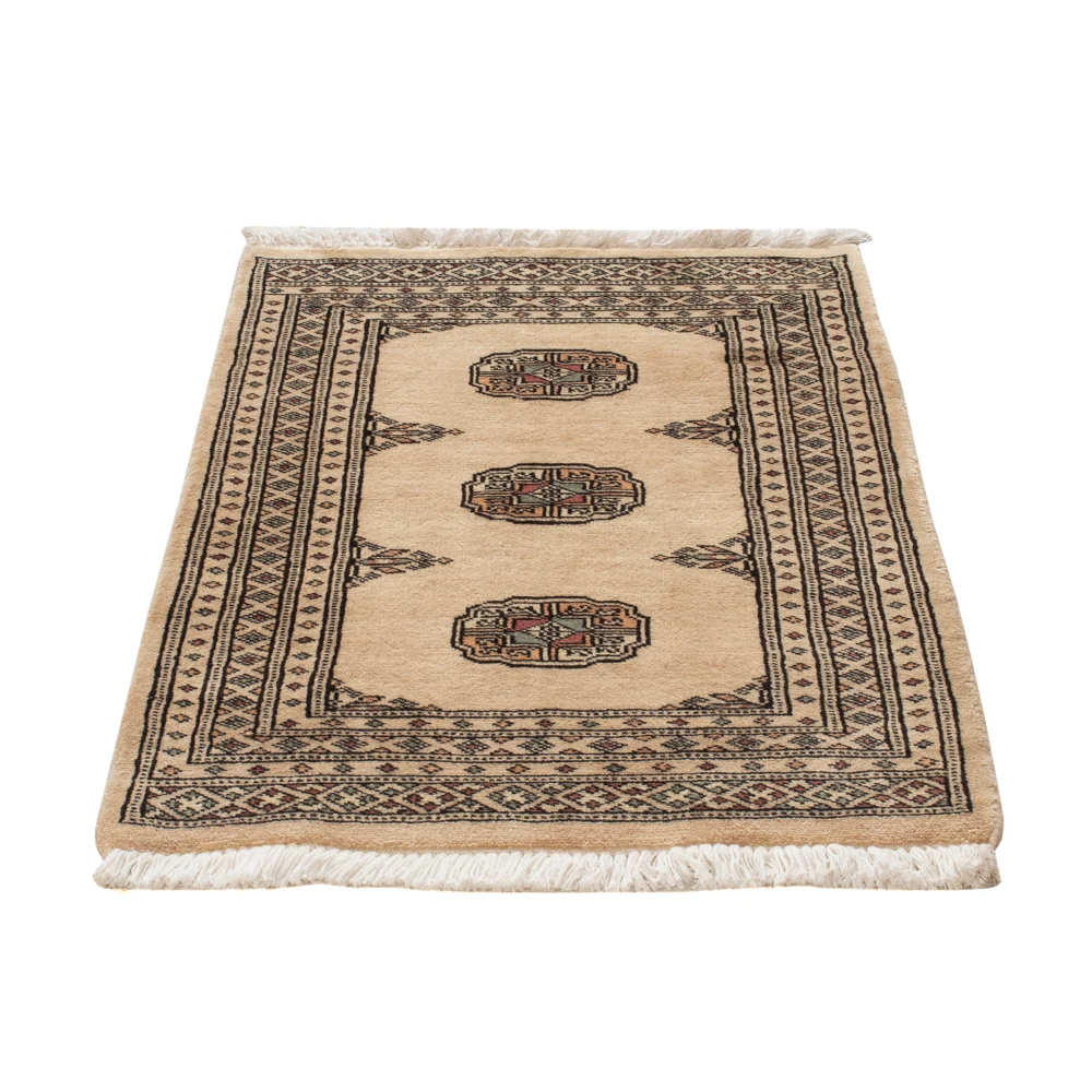 Pakistan teppe - 89 x 63 cm - krem
