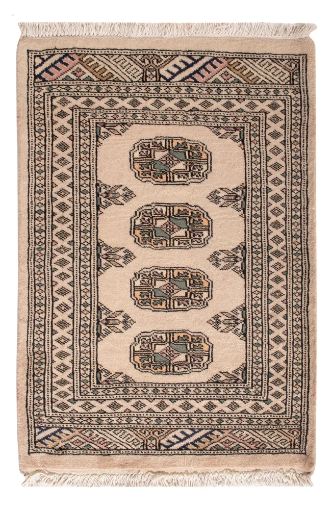 Pakistan teppe - 91 x 65 cm - krem