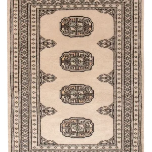 Pakistan teppe - 89 x 62 cm - krem