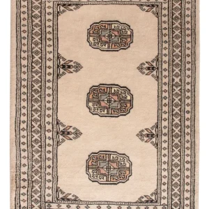 Pakistan teppe - 94 x 62 cm - krem