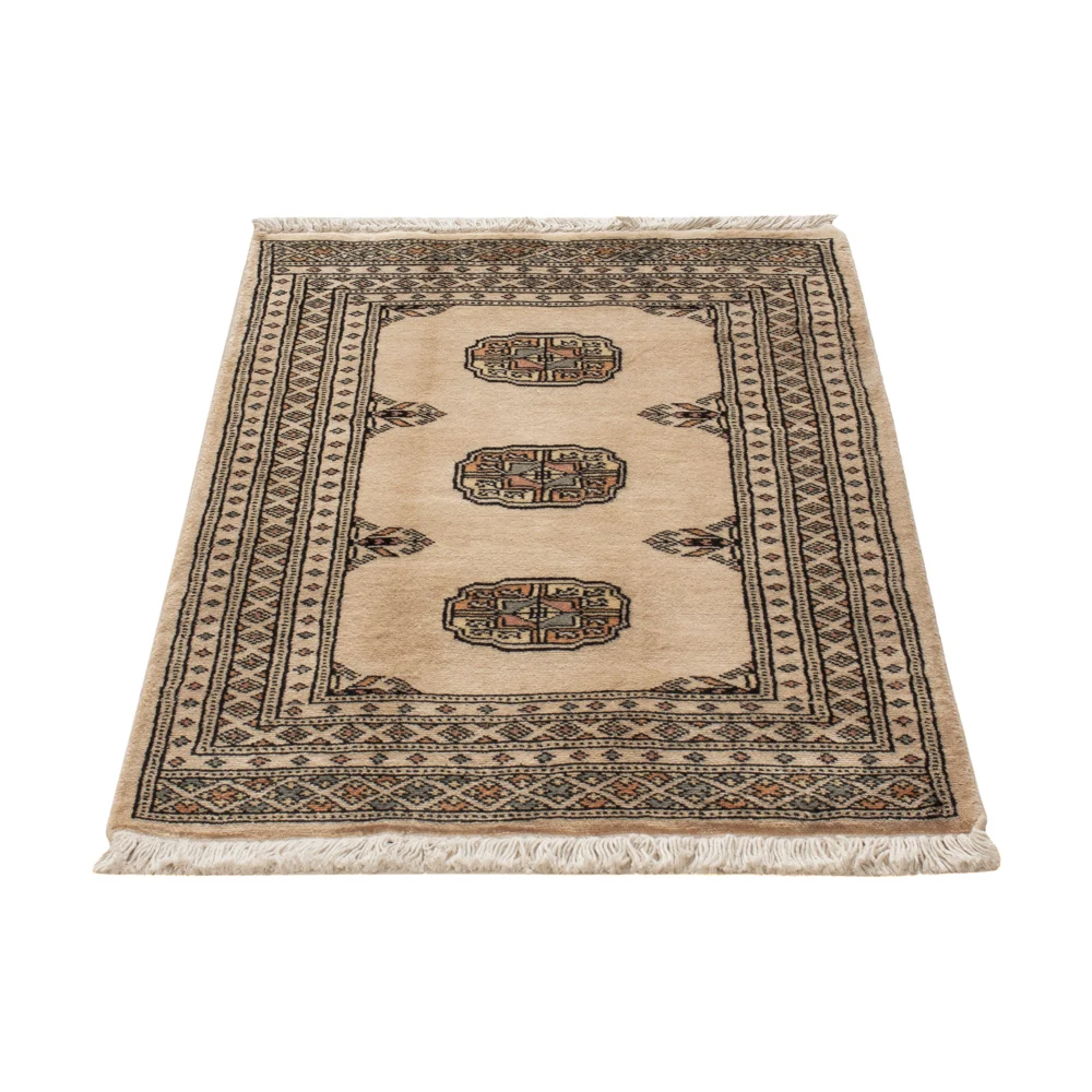 Pakistan teppe - 94 x 62 cm - krem
