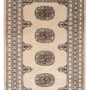 Pakistan teppe - 97 x 60 cm - krem