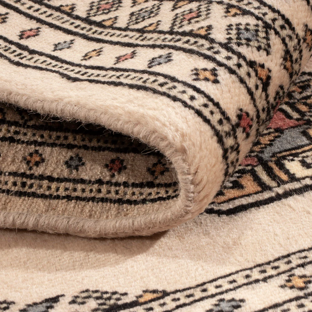 Pakistan teppe - 90 x 61 cm - krem