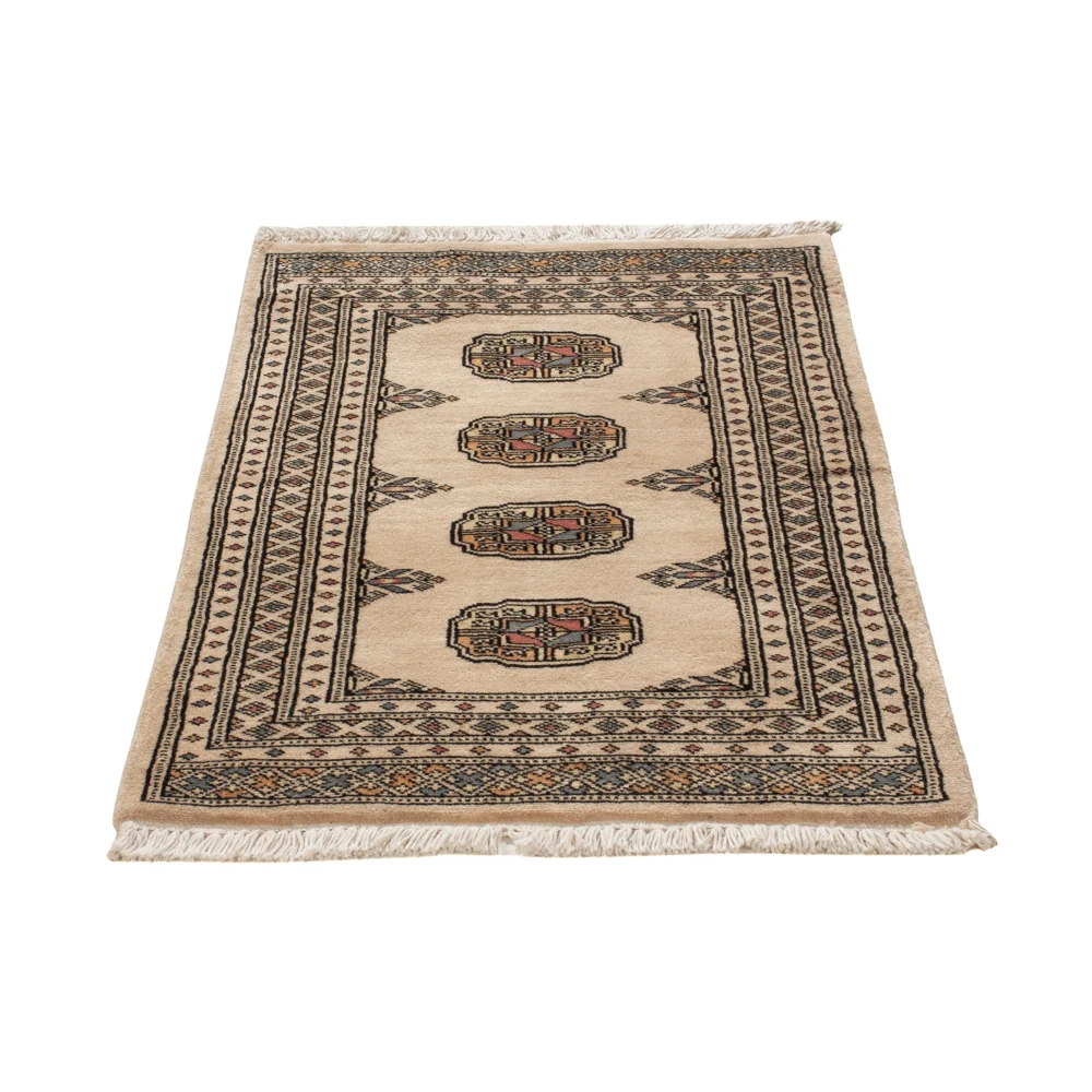 Pakistan teppe - 90 x 61 cm - krem