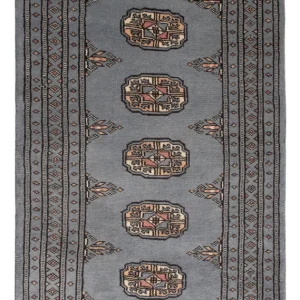 Pakistan teppe - 99 x 61 cm - lyseblå