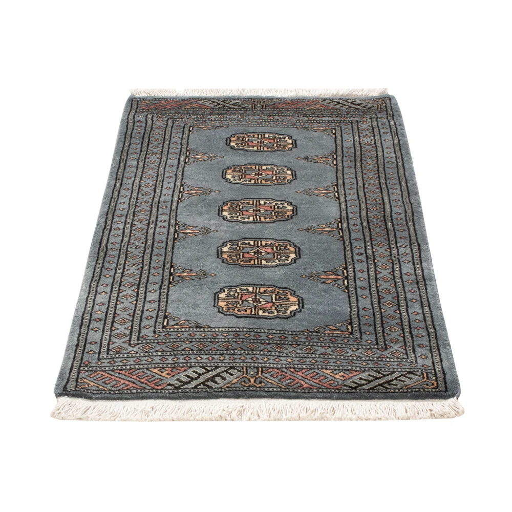 Pakistan teppe - 99 x 61 cm - lyseblå