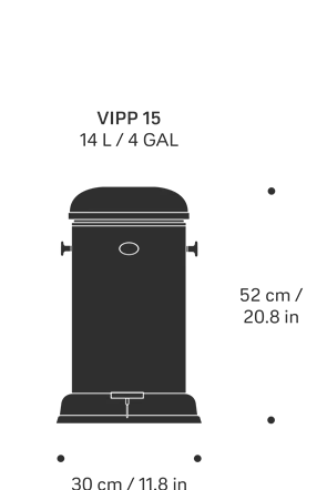 Pedalbøtte Vipp 15