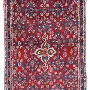 Persisk teppe - Bijar - 115 x 78 cm - rød