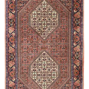 Persisk teppe - Bijar - 130 x 72 cm - rust