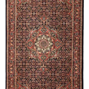Persisk teppe - Bijar - 131 x 79 cm - mørk rød