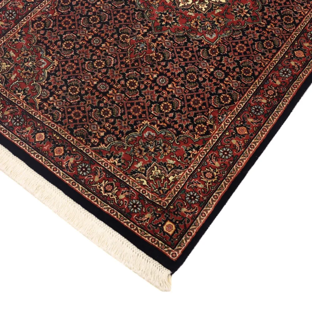 Persisk teppe - Bijar - 131 x 79 cm - mørk rød